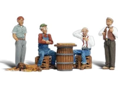 WOO1848 1 / 87 HO Checker Players