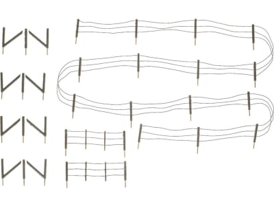 WOOA2980 HO Barbed Wire Fence