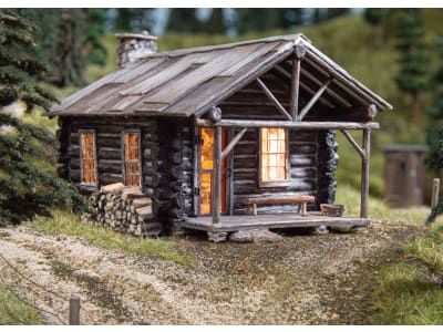 WOOBR4961 N-Scale Cozy Cabin