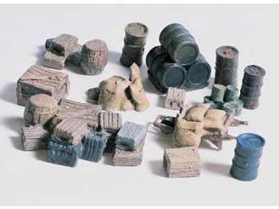 WOOD203 HO Crates / Barrels / Sacks
