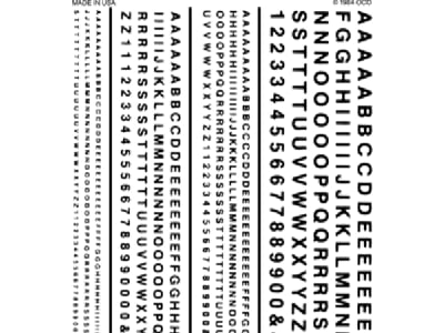 WOODT508 Railroad Gothic Letters Black