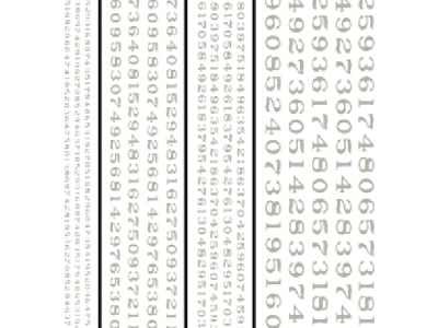 WOODT510 Railroad Roman Numbers White