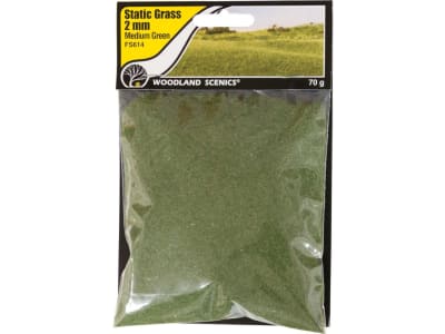 WOOFS614 Static Grass Medium Green 2mm