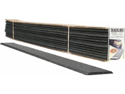 WOOST1472 N Scale 2 Foot Track-Bed Strips Pack of 12