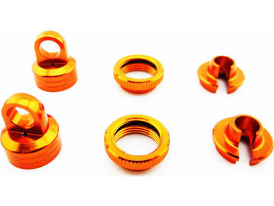 WRA15603 Aluminum 10mm Shock Upgrade Kit  Orange  - Yeti Wraith AX10 EXO