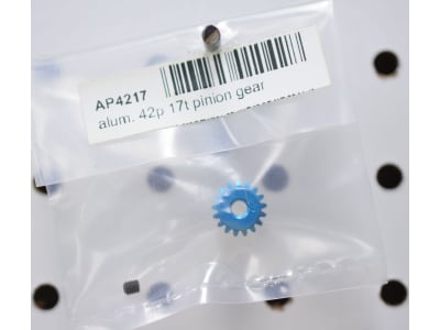 AP4217 Aluminum 42p 17t Pinion Gear 1 / 8 Inch Bore