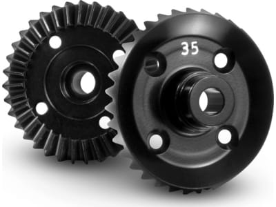 XRA364945 aluminum diff. bevel gear 35t - 7075 T6 hard coated