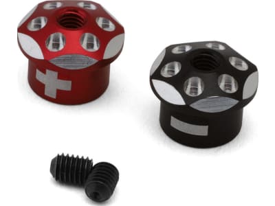 YOKRP1211 Aluminum Battery Plug Grips  Red / Black 