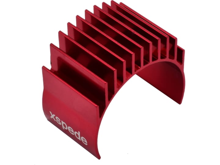 Xspede EMX103802 Red Clip-On Motor Heat Sink fits 36mm motors