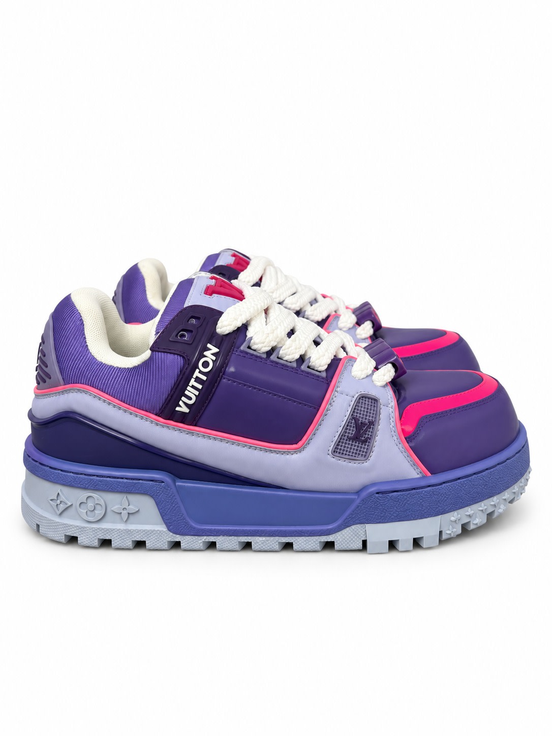 LOUIS VUITTON LV TRAINER SNEAKER — BLUE / PURPLE