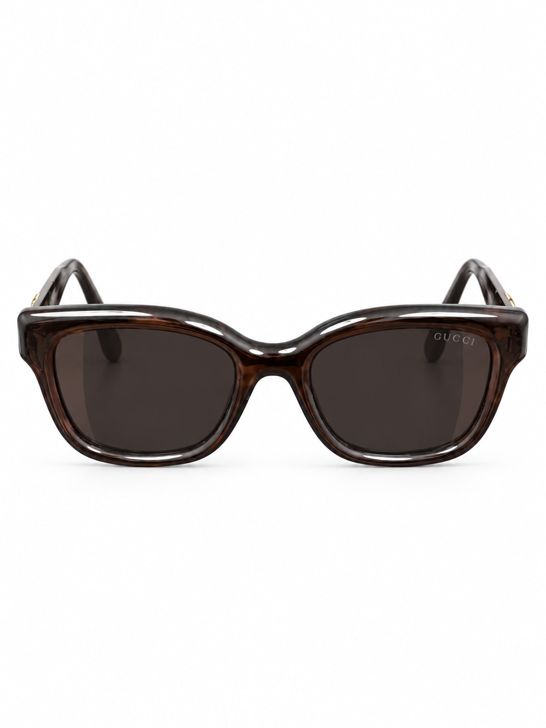 GUCCI TORTOISE OVERSIZED SQUARE SUNGLASSES