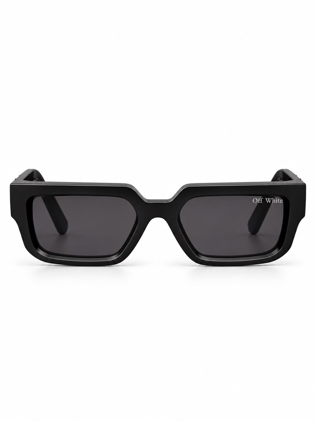 OFF-WHITE BLACK GEOMETRIC ARROW TEMPLE SUNGLASSES