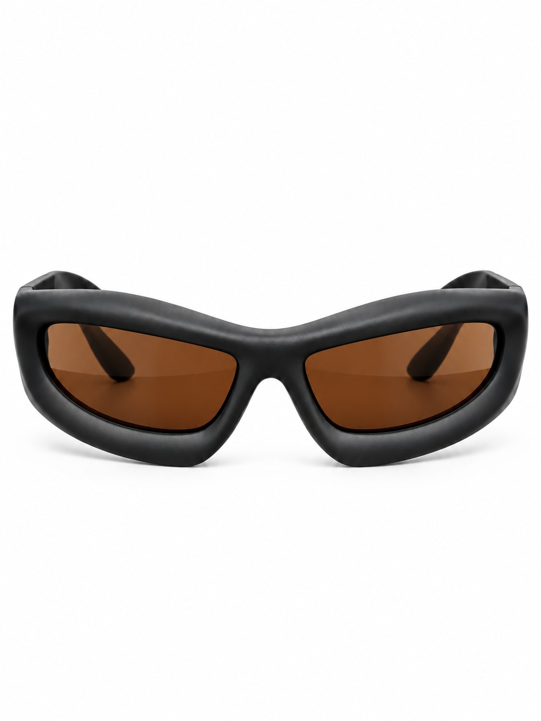 OAKLEY BLACK AMBER WRAP SPORTS SUNGLASSES