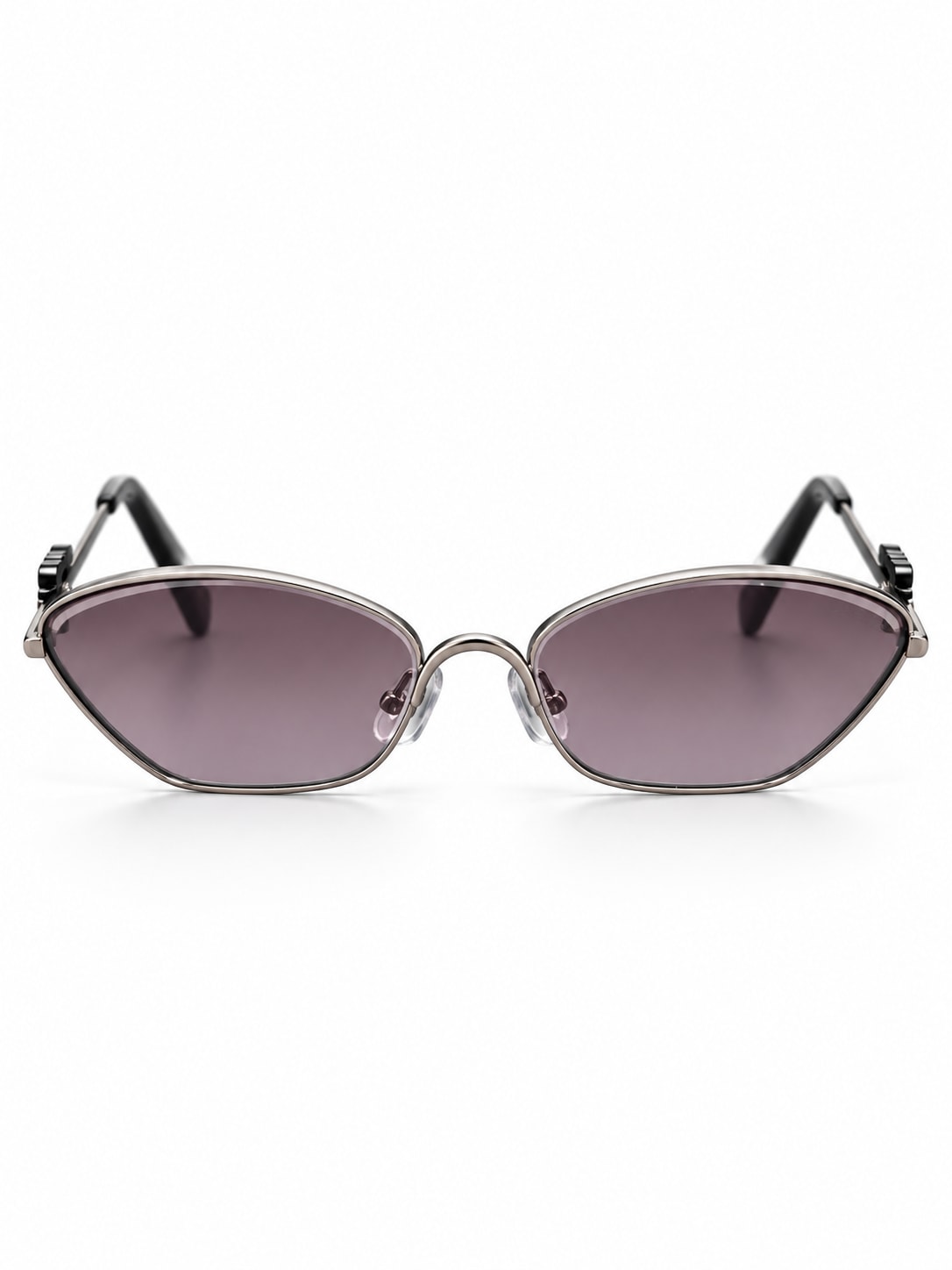 SILVER CAT EYE GRADIENT SUNGLASSES