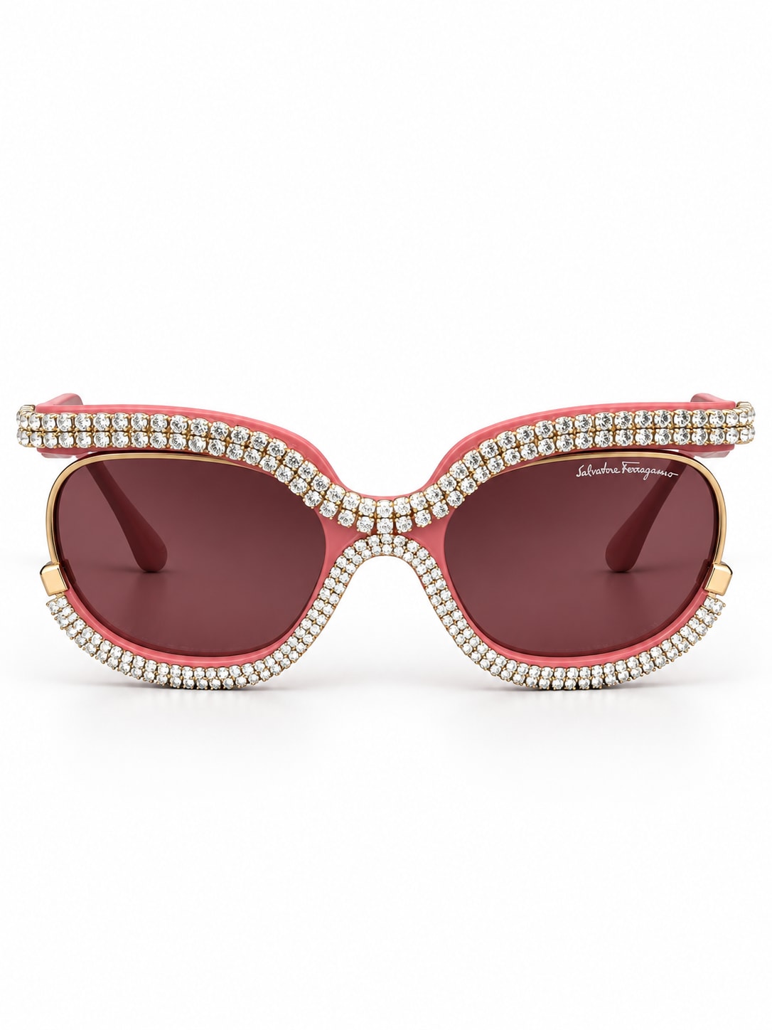 PINK CRYSTAL BUTTERFLY SUNGLASSES
