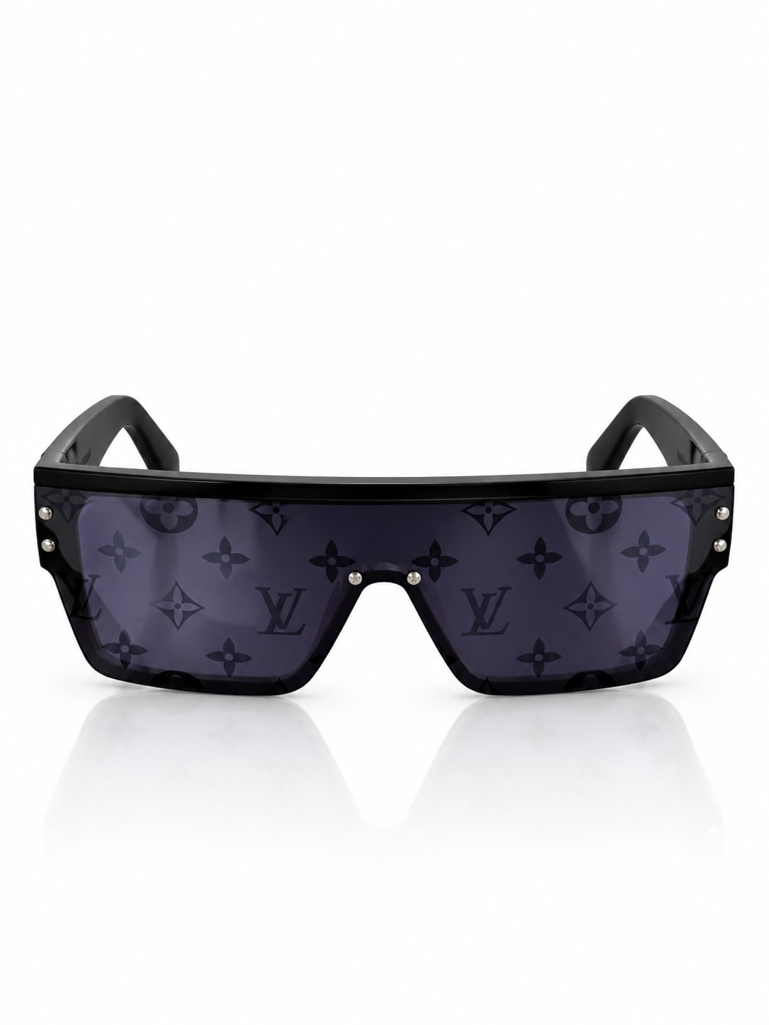 LOUIS VUITTON LV WAIMEA L SHIELD SUNGLASSES (BLACK MONOGRAM)