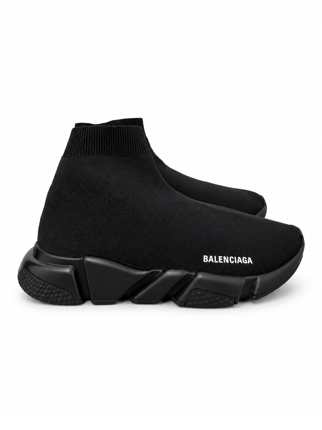 BALENCIAGA SPEED 2.0 RECYCLED KNIT SNEAKER — BLACK