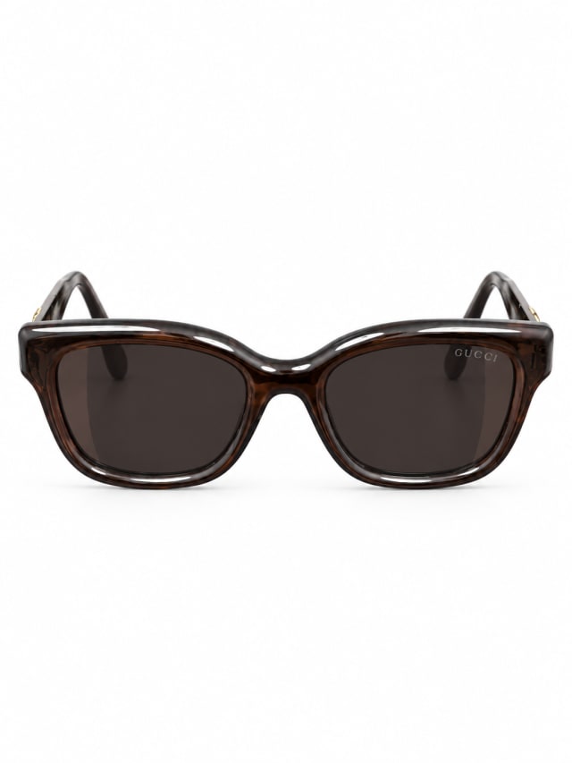GUCCI TORTOISE OVERSIZED SQUARE SUNGLASSES