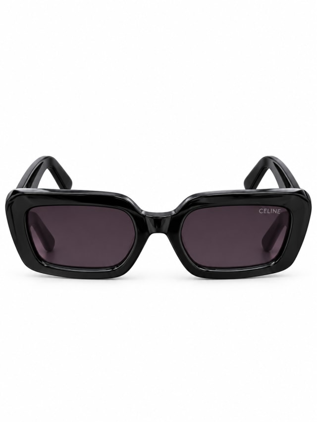 CELINE BLACK PURPLE SQUARE SUNGLASSES