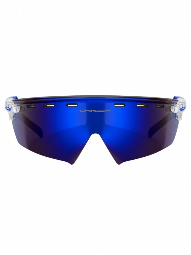 OAKLEY CLEAR BLUE VENTED SHIELD SUNGLASSES