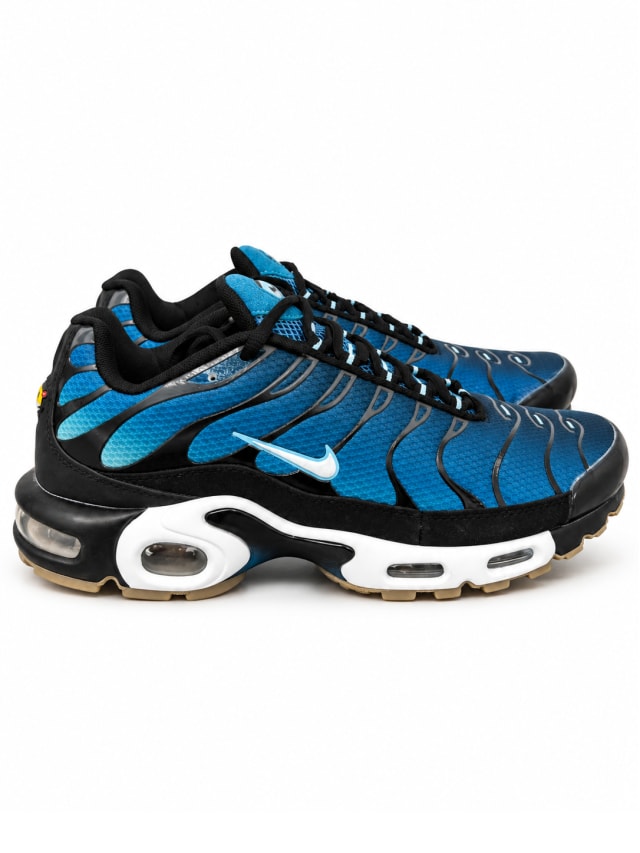 NIKE AIR MAX PLUS — BLUE / BLACK
