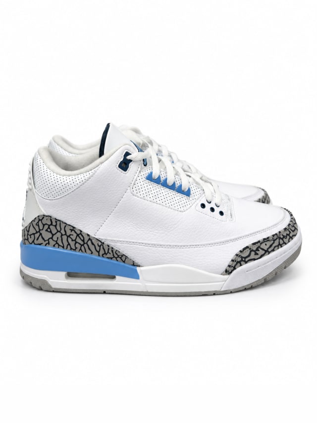 AIR JORDAN 3 RETRO — WHITE / BLUE
