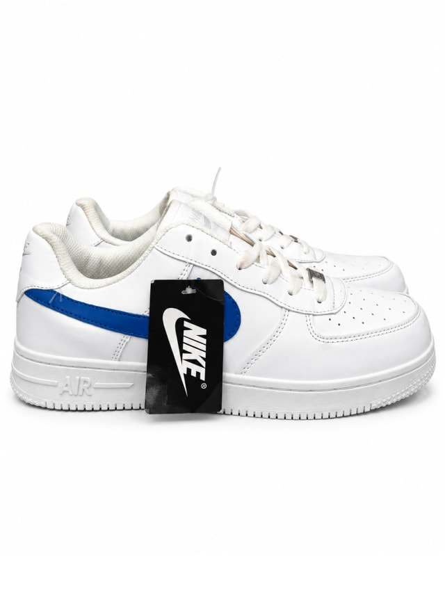 NIKE AIR FORCE 1 — WHITE / BLUE