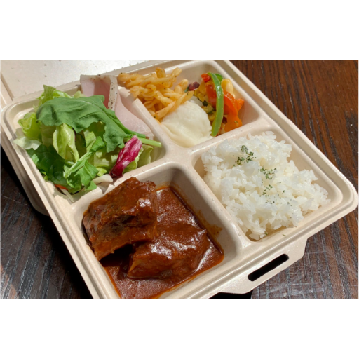 牛バラ肉赤ワイン煮込み弁当-0