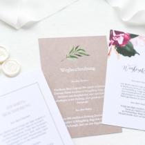 Wegbeschreibungen zur Hochzeit - Karten Wegbeschreibung Craft Papier und flowers - Anma Koy Photography