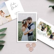 Ausgefallene Dankeskarten zur Hochzeit - Dankeskarten klassisch - Hochzeitsplaza Kartenshop