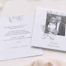 Danksagung Hochzeit - Personalisierte Danksagungskarten in schwarzweiß mit Foto - Hopla