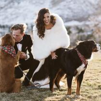 Real Wedding - Hochzeit im Winter mit Schnee und Hunden - Larson Photo Co 31