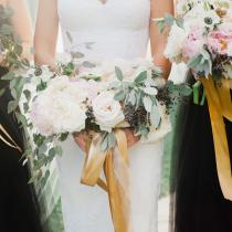 Brautstrauss mit Bändern - Brautstrauß mit Bändern - merari photography