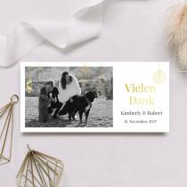 Hochzeitspapeterie - Weihnachtskarten mit Hochzeitsfotos - weiß mit Christbaumkugeln