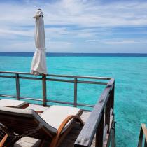 Heiraten auf den Malediven Galerie - Terrasse unserer Villa auf Velassaru - Hochzeitsplaza