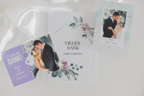 Danksagung Hochzeit - Personalisierte Dankeskarte mit und ohne Fotos - Hochzeitsplaza