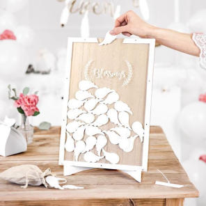 Gästebuch zur Hochzeit - Gästebuch Alternative Bilderrahmen Engelsflügel - SalesGuide24 Marketing GmbH