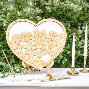 Gästebuch zur Hochzeit - Gästebuch Alternative Bilderrahmen Herz - SalesGuide24 Marketing GmbH