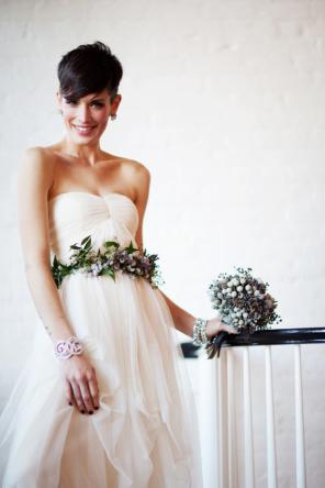 Brautfrisur kurze Haare - Jenn and Tristan