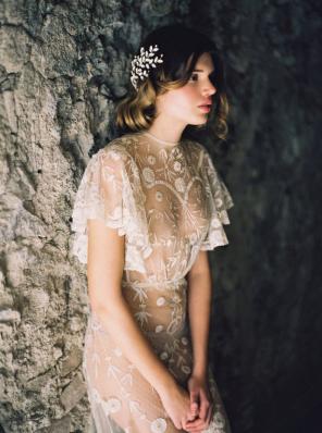 Brautfrisur mittellange haare - MelindaRoseDesign via Etsy 2