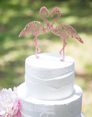 Hochzeitstorte - Tortenfigur Flamingo -ZCreateDesign 3 - Etsy