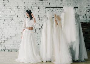 Brautkleider - Zweiteilige Brautkleider -BoudoirWedding2