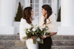 Real Wedding - Hochzeit im Winter mit Schnee und Hunden - Larson Photo Co 32