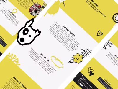 Free download grunge project - full source code unique landing page design concept.