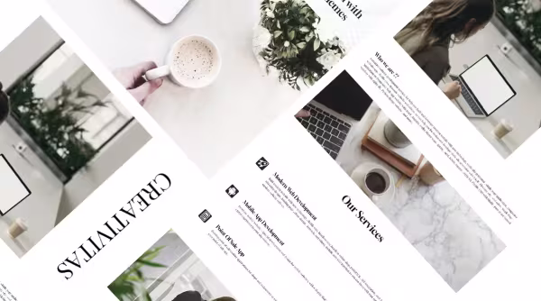 Creative Agency Clean Minimalist Design