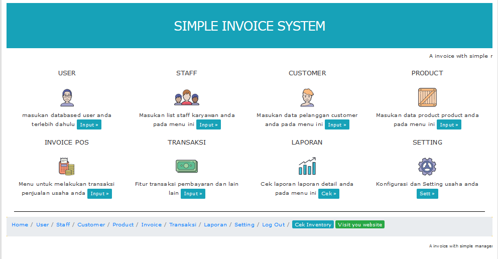 online invoice inventori