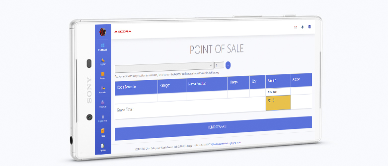 handphonw smartphone aplikasi kasir ONLINE android iphone windos