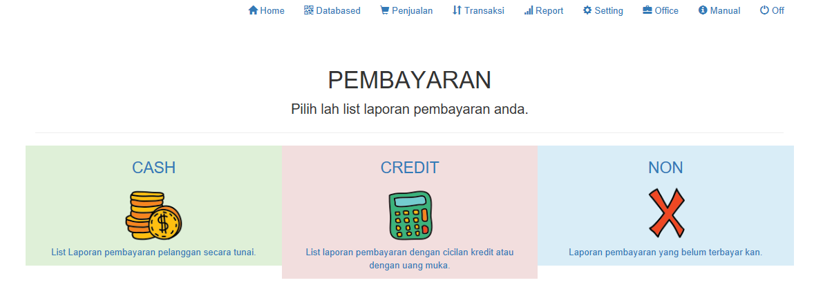 pembayaran aplikasi kasir ONLINE android iphone windoWs