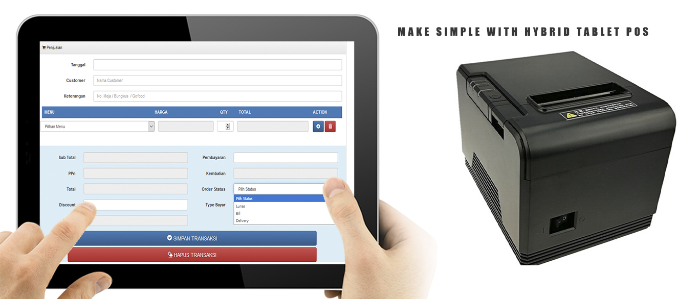 Mesin kasir murah Aplikasi restoran cafe android iphone
