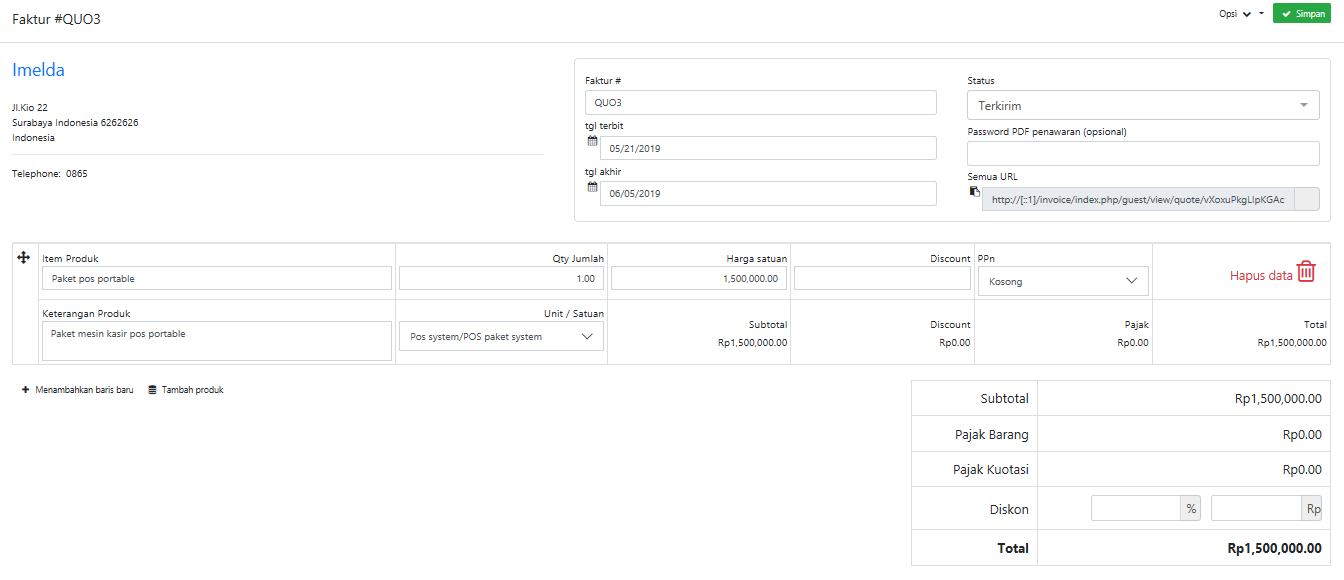 aplikasi invoice inventori online